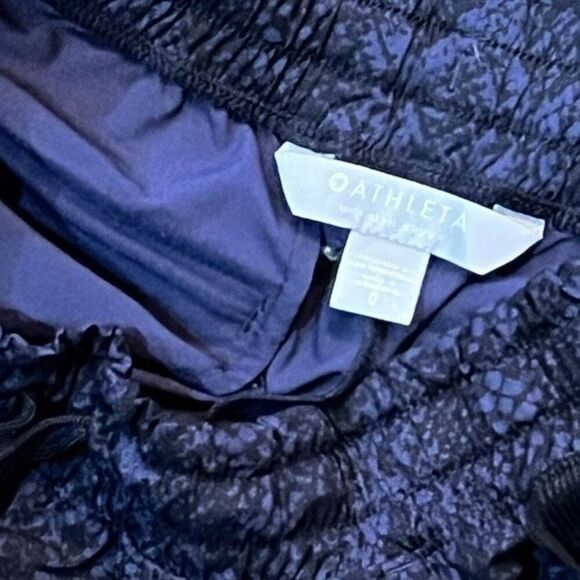 Athleta Brooklyn Jogger Blue Snakeskin Print Size 0 - Picture 4 of 4